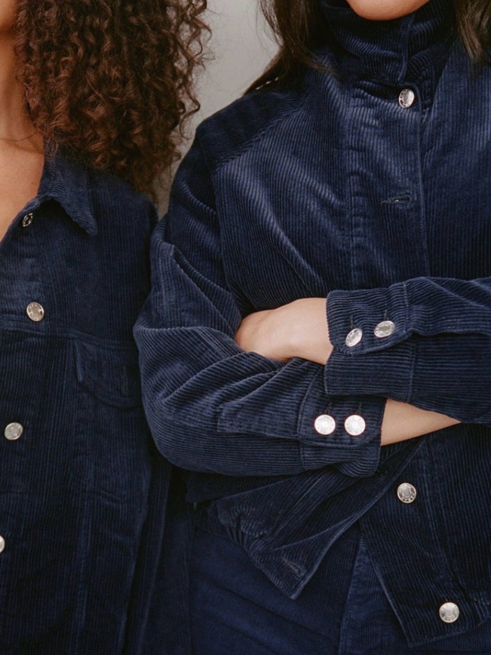 Parke Corduroy Bomber Jacket - Navy